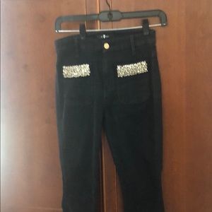 JEANS WITH RHINESTONE FRONT POCKETS